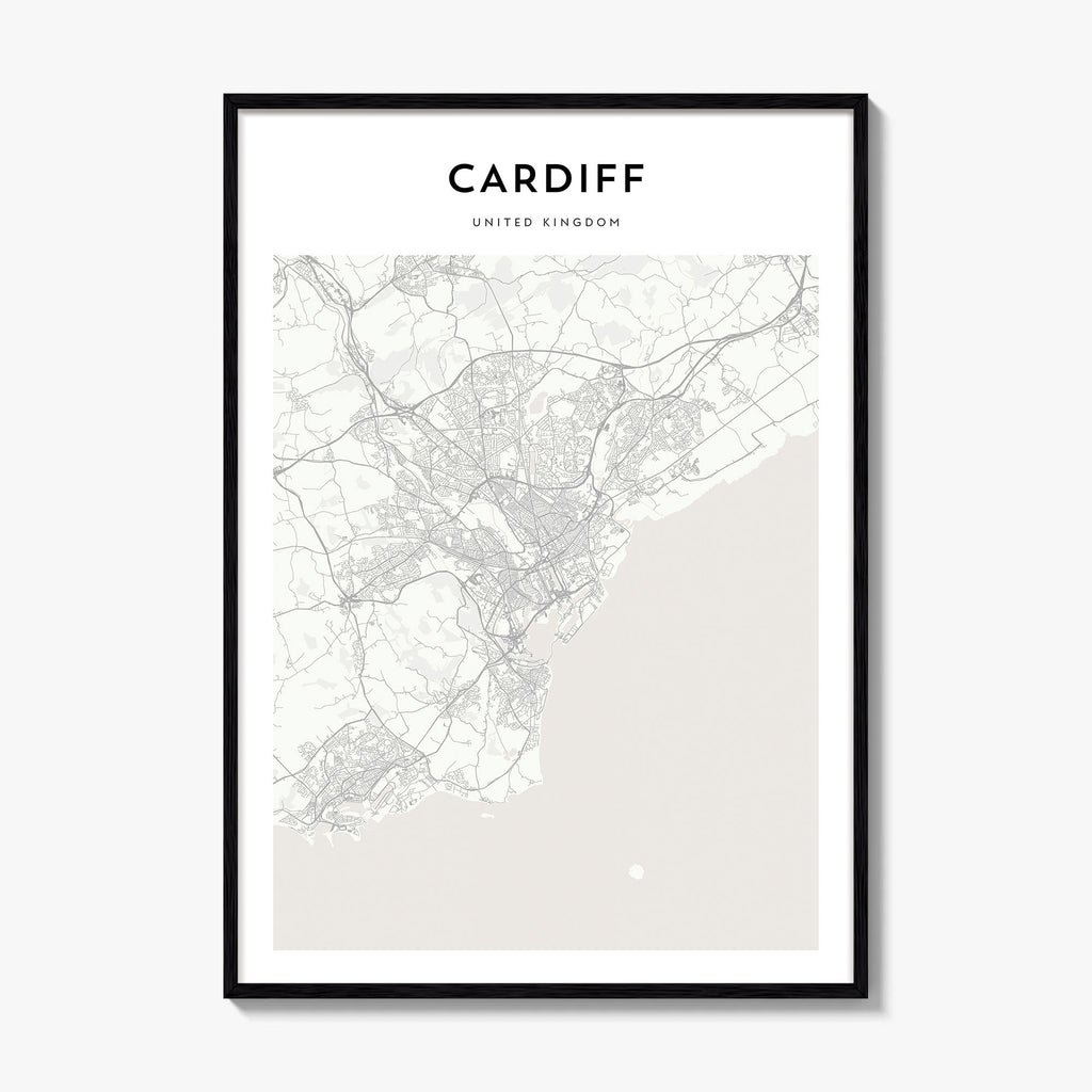 Cardiff Map Poster
