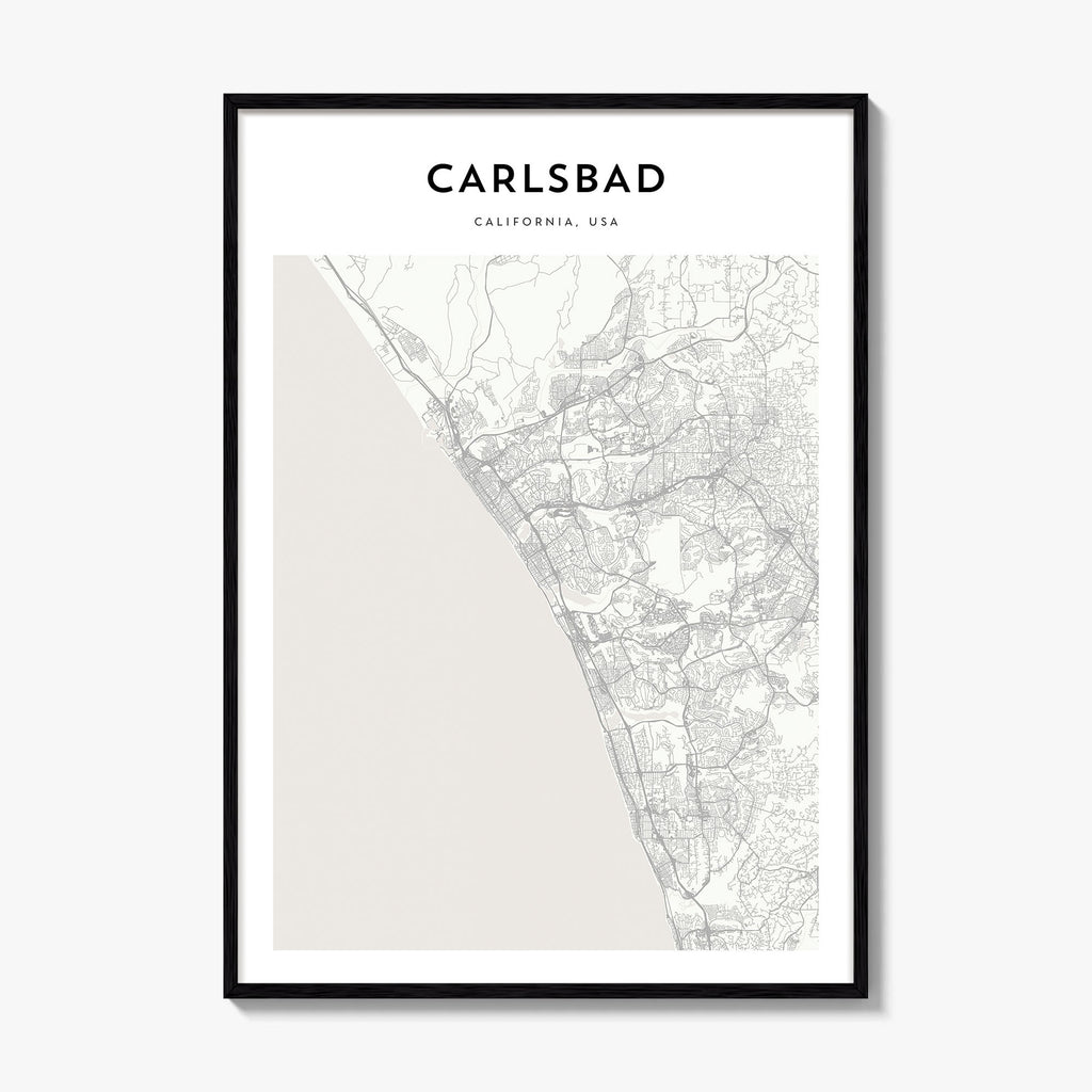 Carlsbad Map Poster