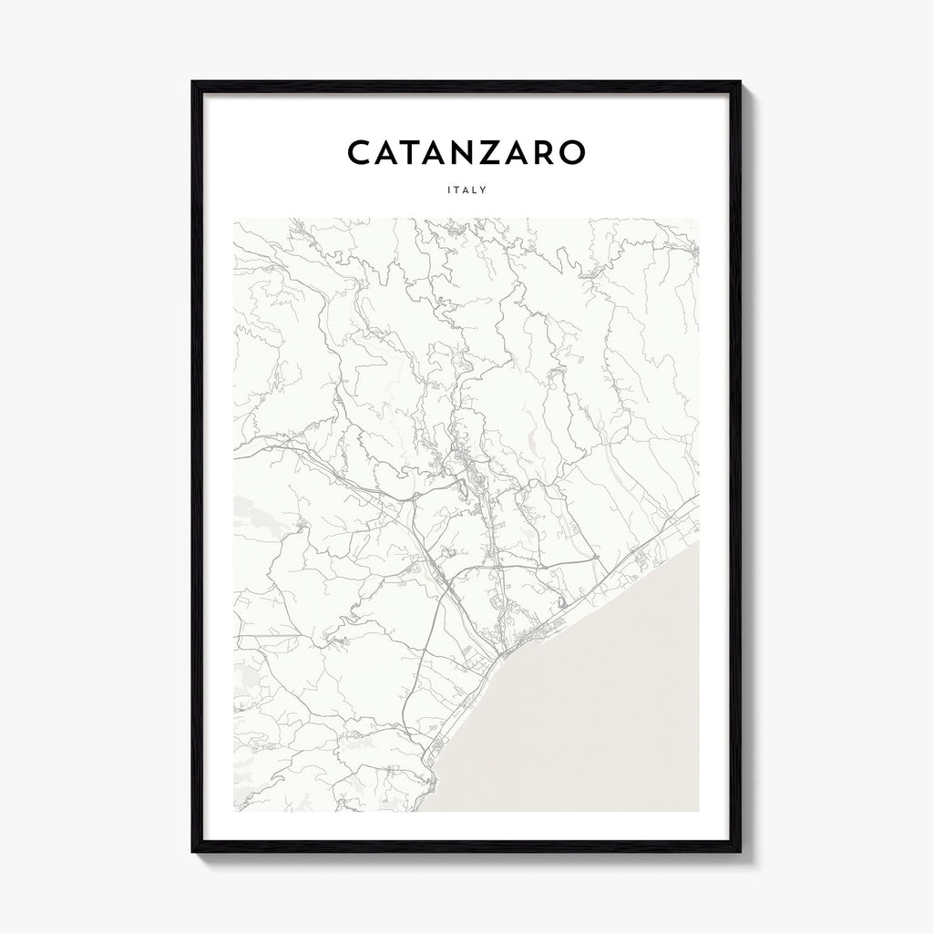 Catanzaro Map Poster