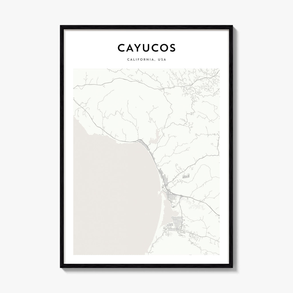 Cayucos Map Poster