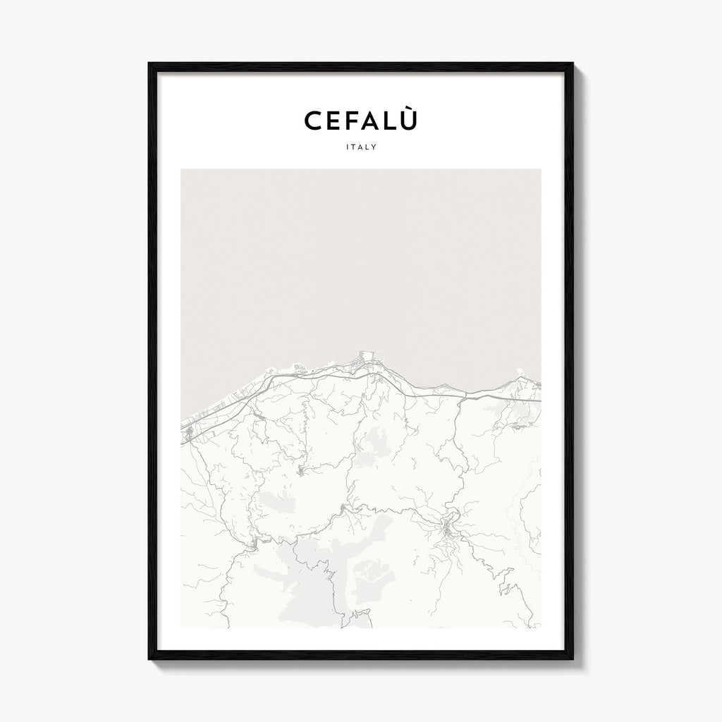 Cefalu Map Poster