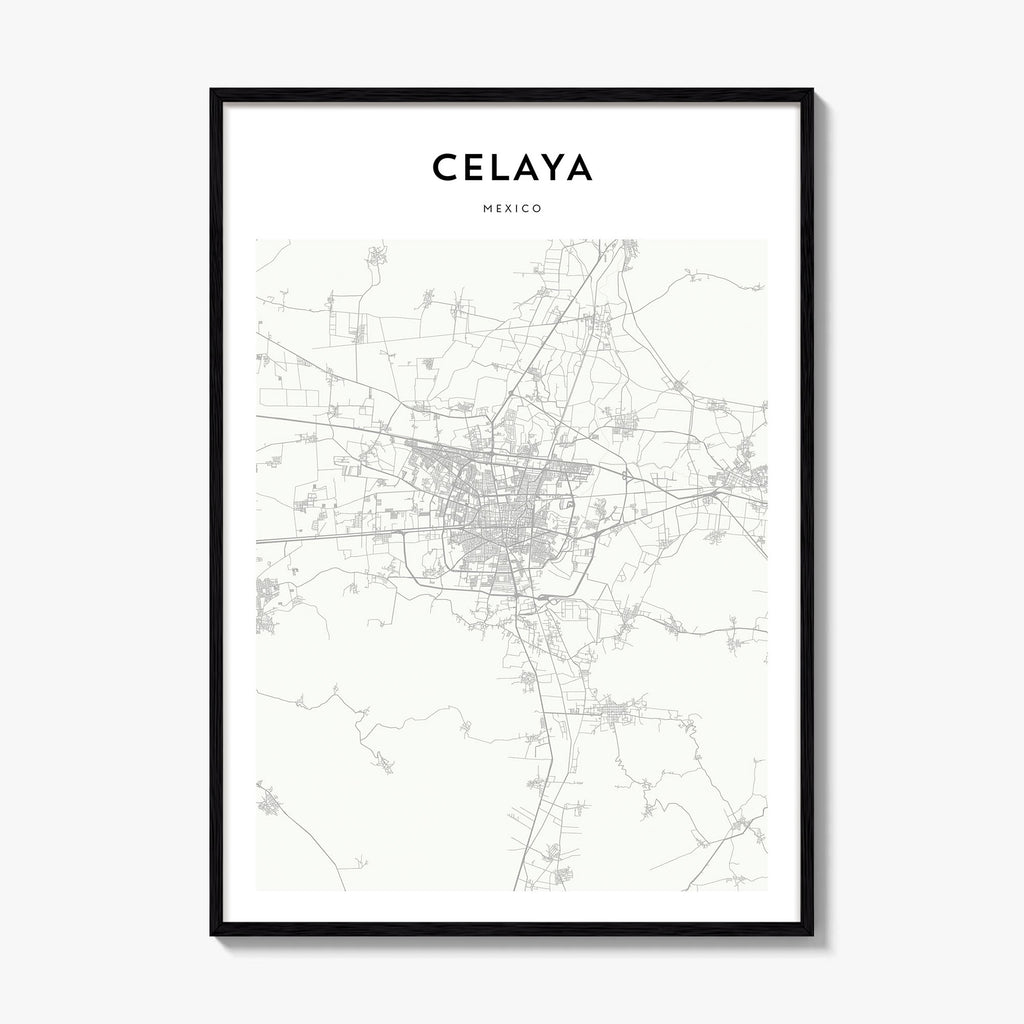 Celaya Map Poster
