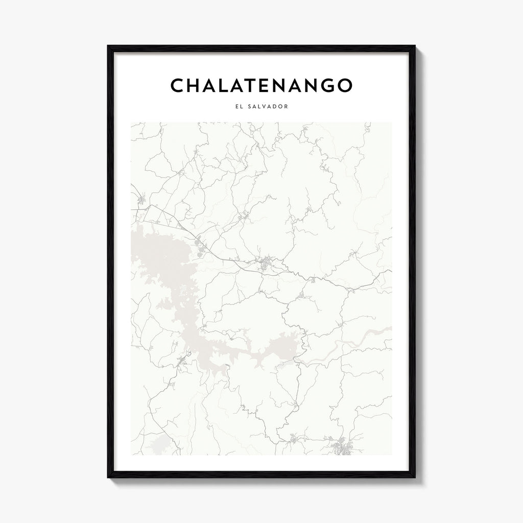 Chalatenango Map Poster