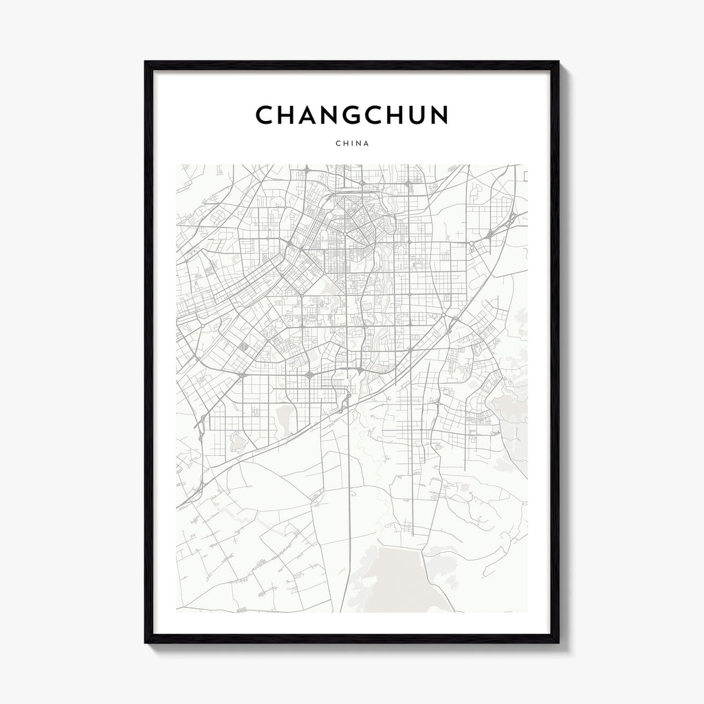 Changchun Map Poster