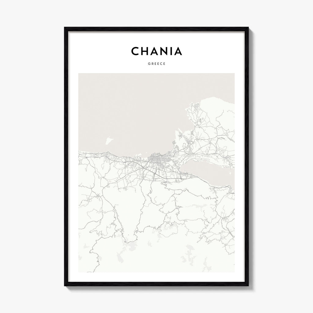 Chania Map Poster