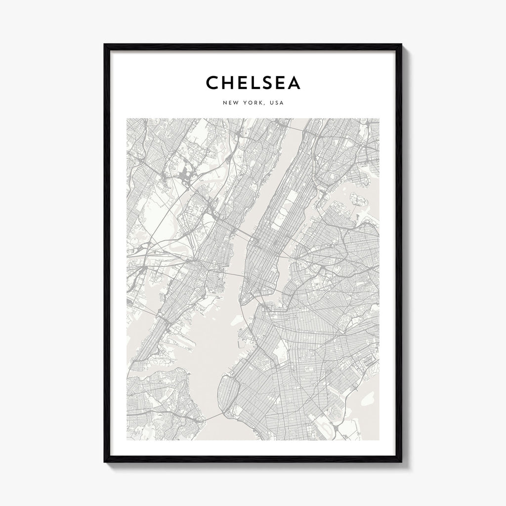 Chelsea New York Map Poster
