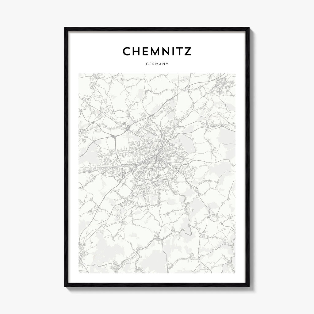 Chemnitz Map Poster