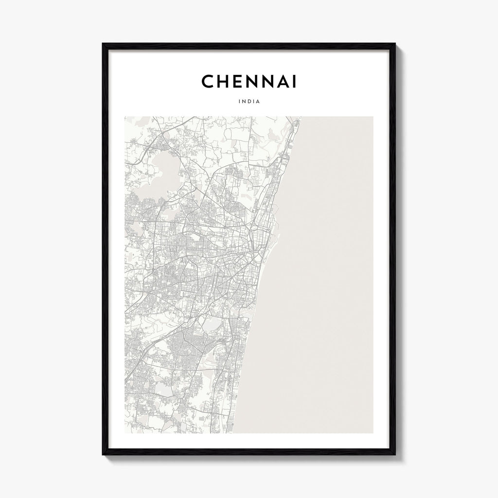 Chennai Map Poster