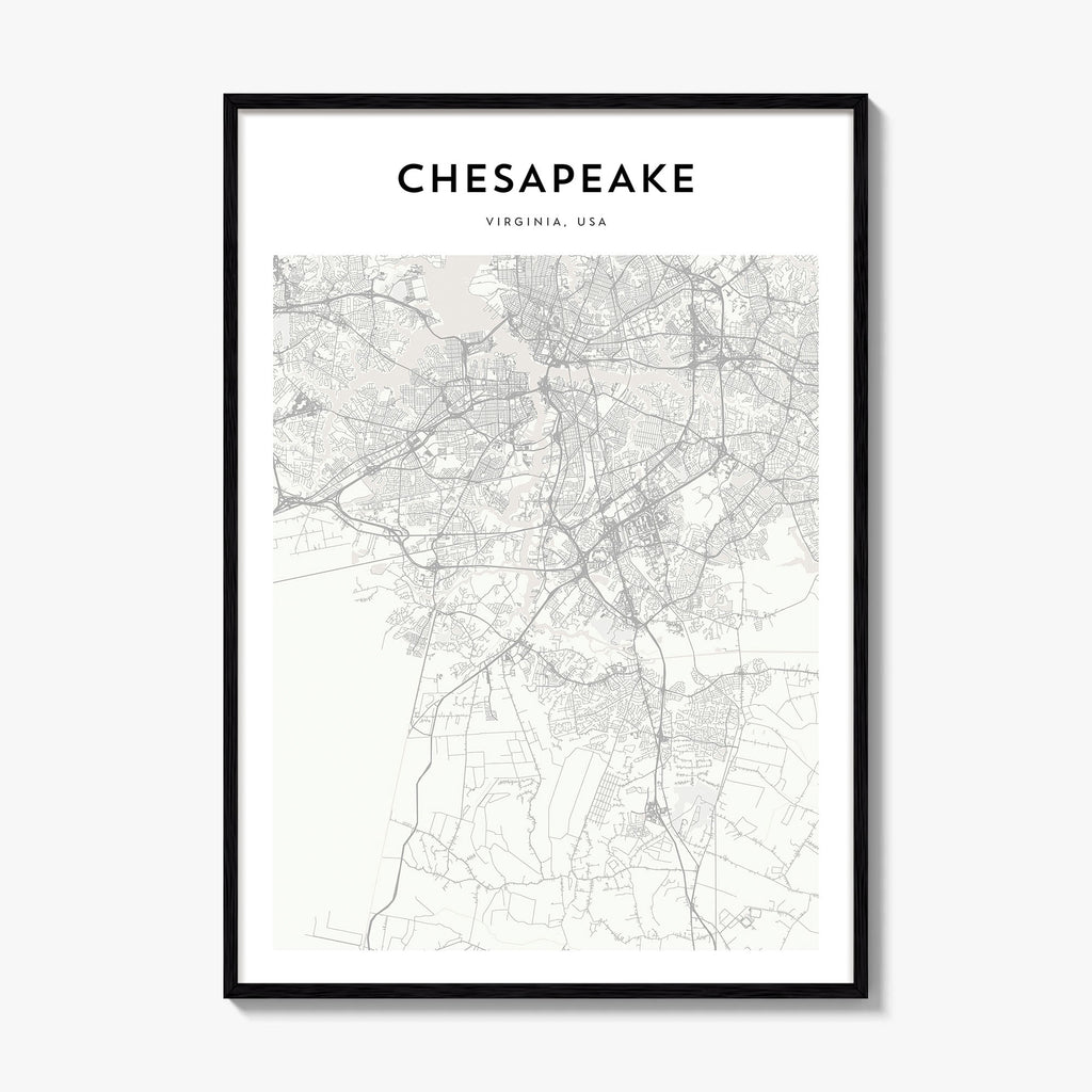 Chesapeake Map Poster
