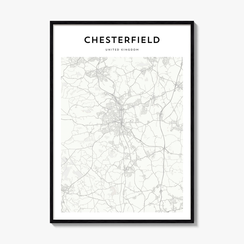 Chesterfield Map Poster