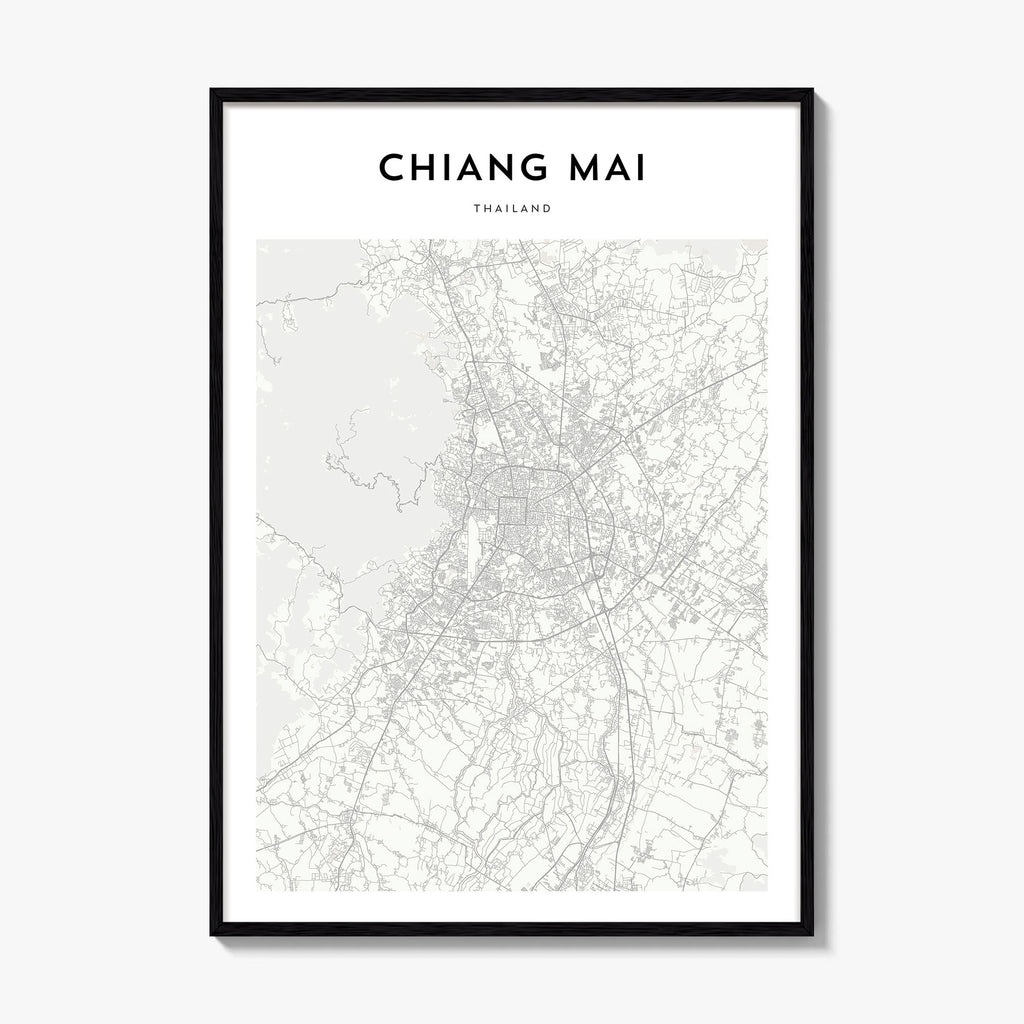 Chiang Mai Map Poster