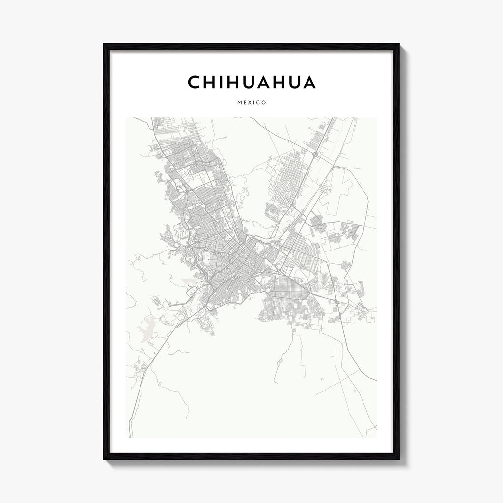 Chihuahua Map Poster