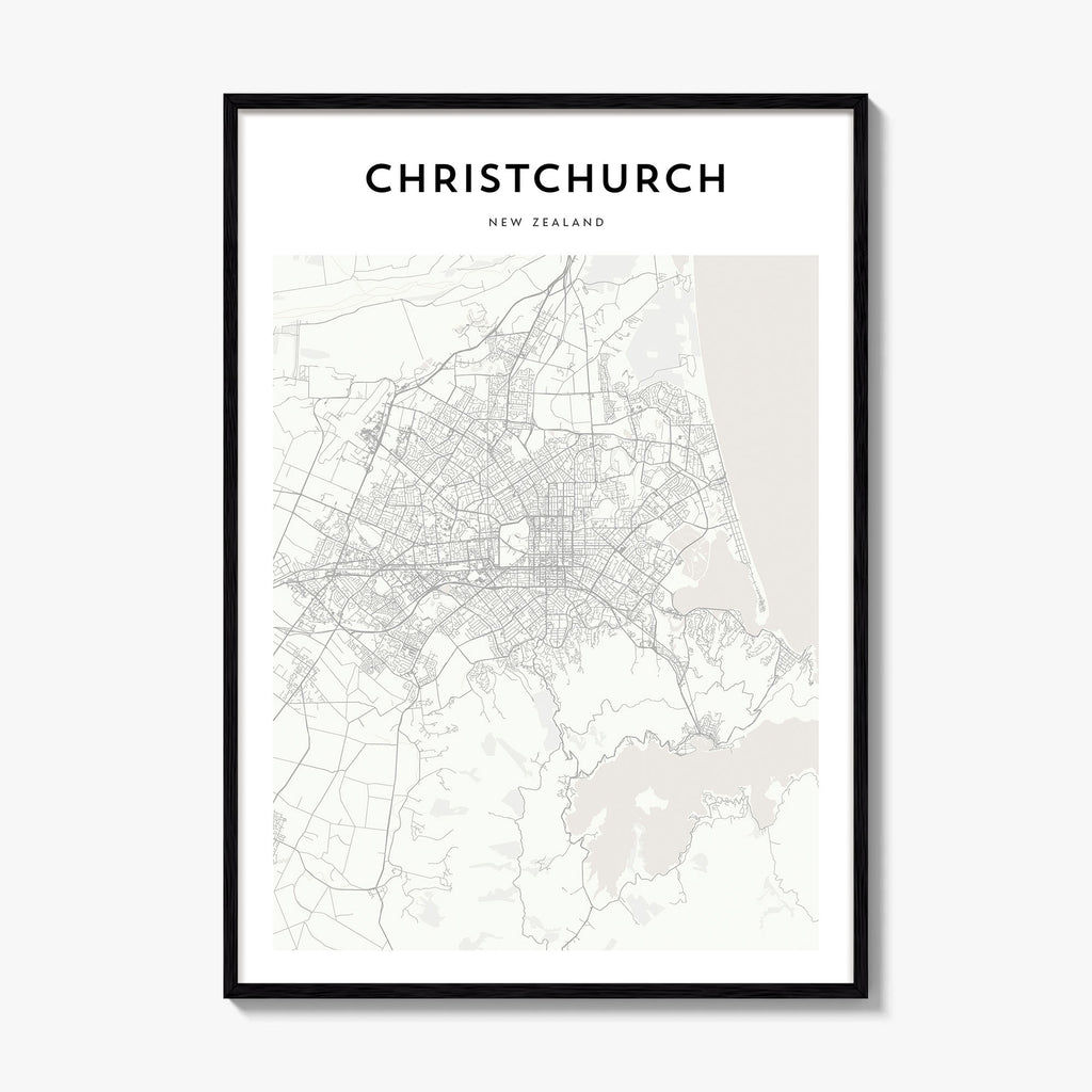 Christchurch Map Poster