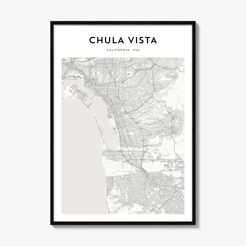 Chula Vista Map Poster