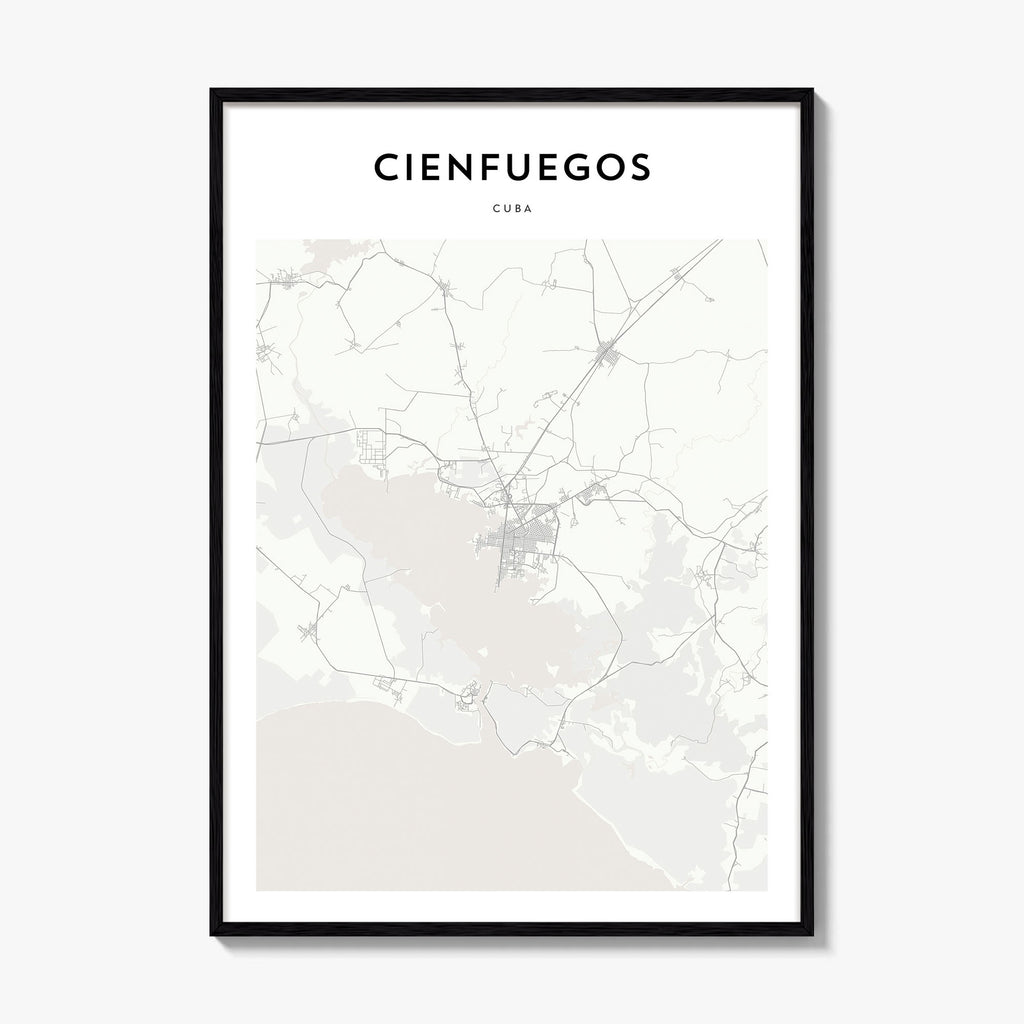 Cienfuegos Map Poster