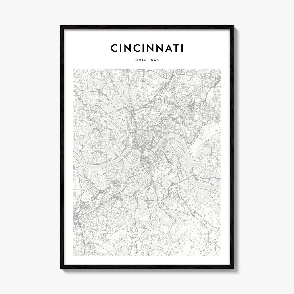 Cincinnati Map Poster
