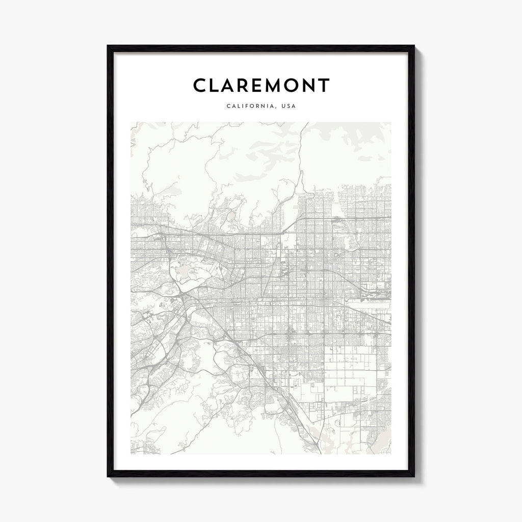 Claremont Map Poster
