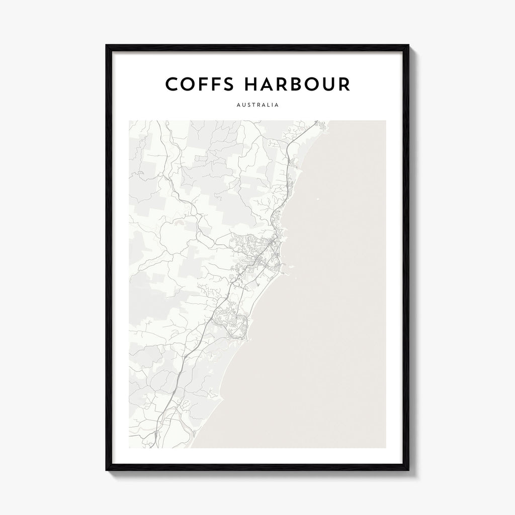 Coffs Harbour Map Poster
