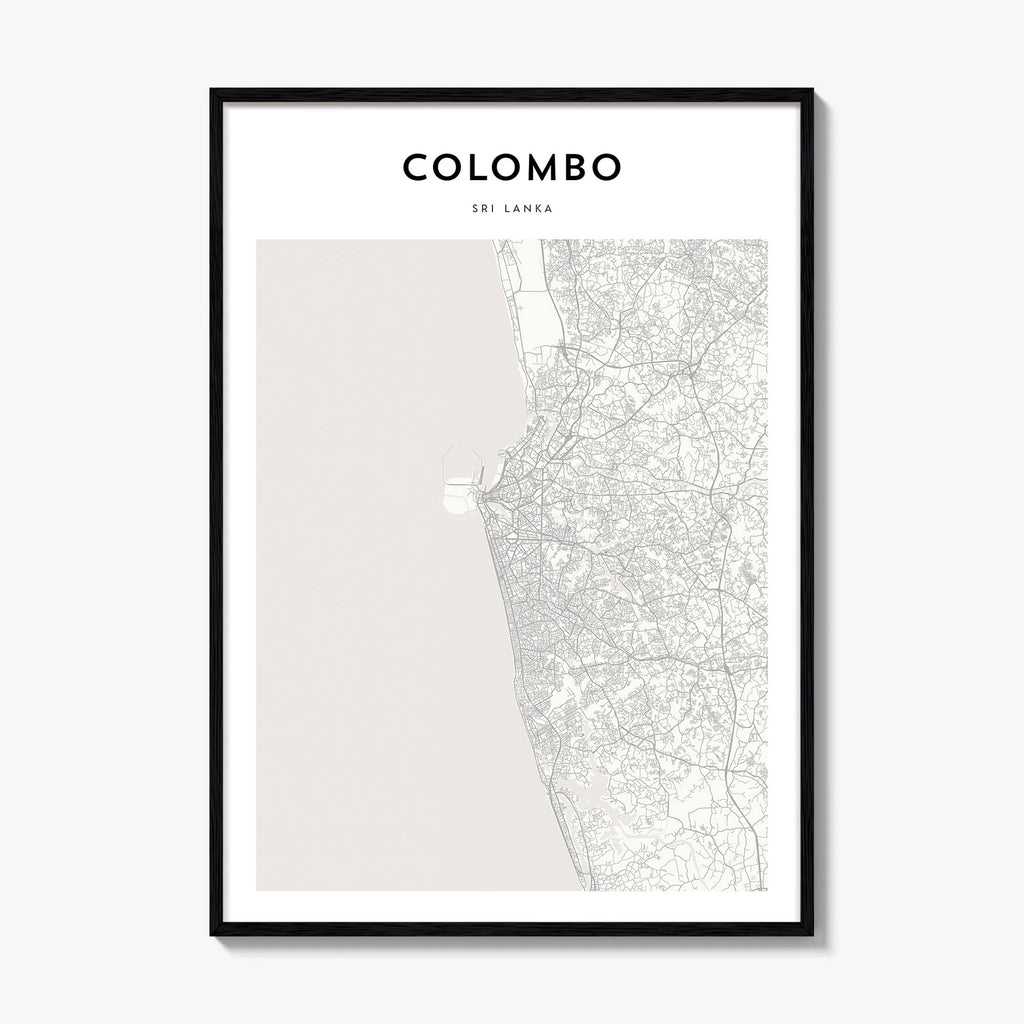 Colombo Map Poster