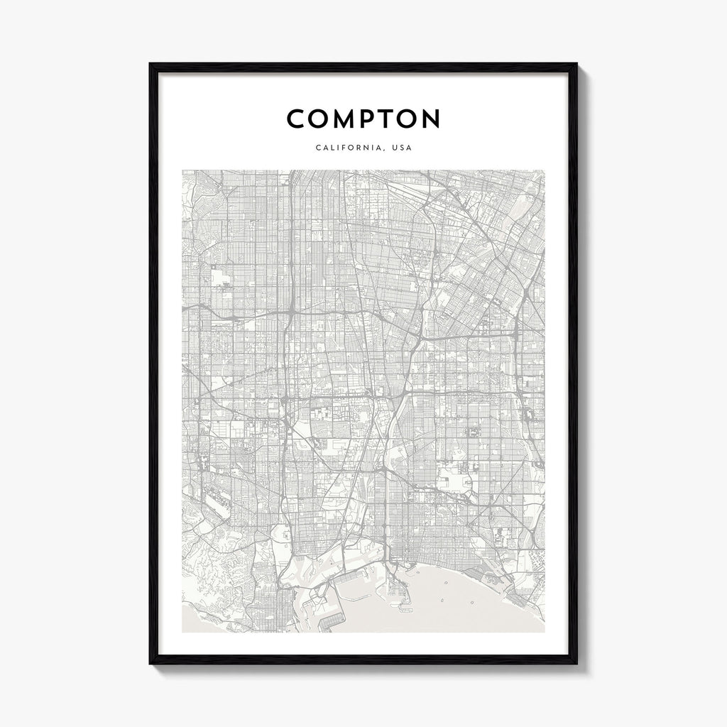 Compton Map Poster