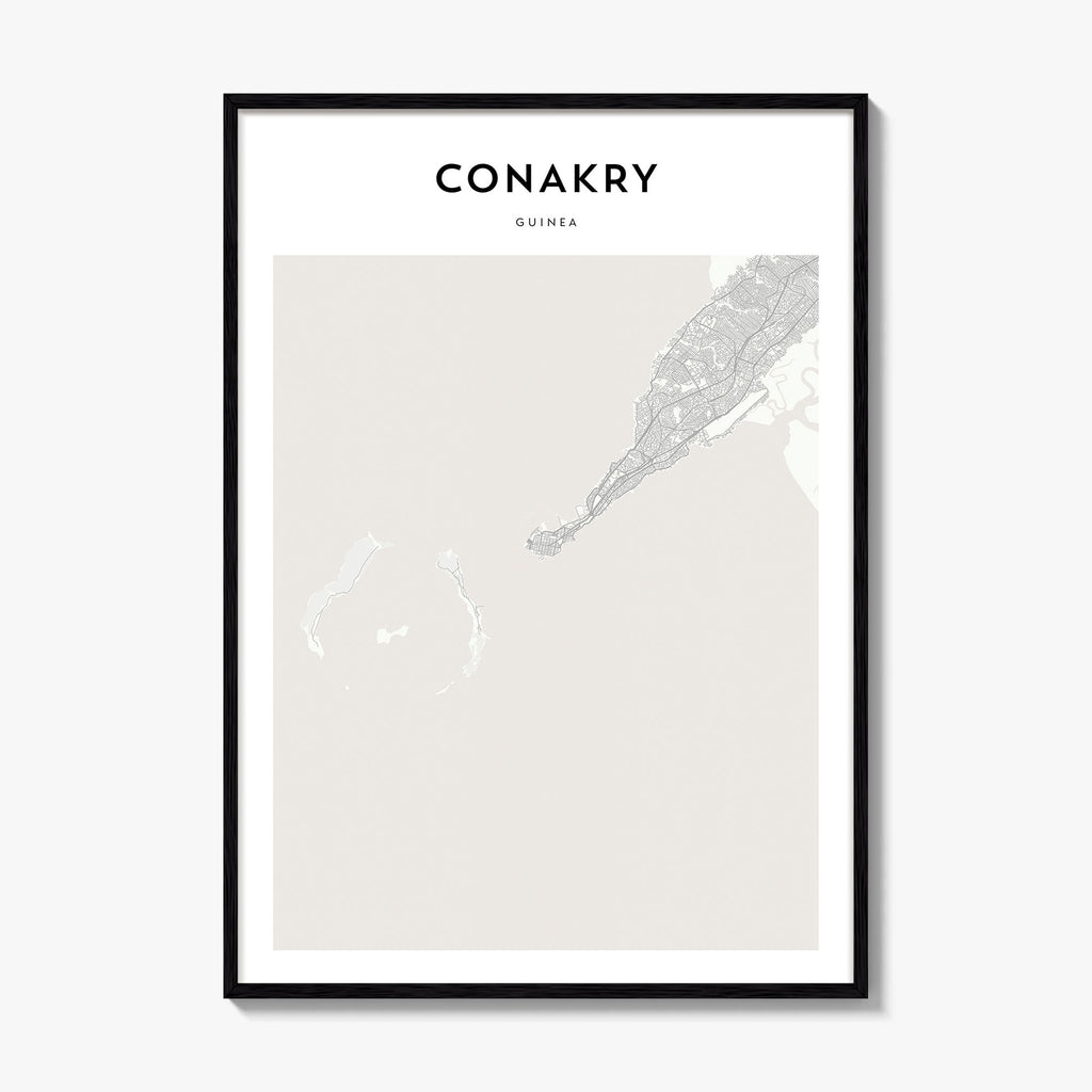 Conakry Map Poster