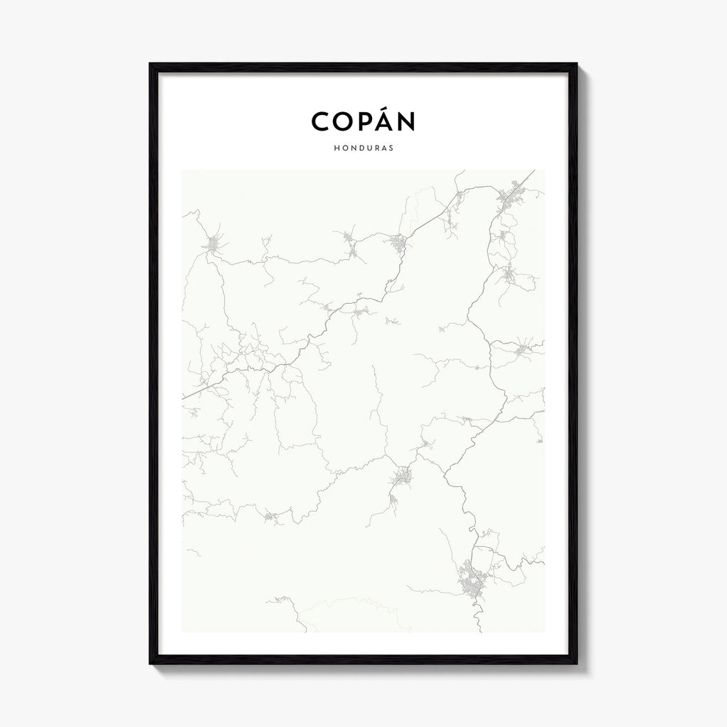 Copan Map Poster