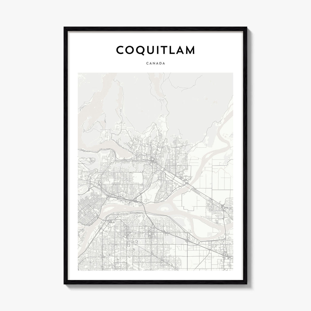 Coquitlam Map Poster
