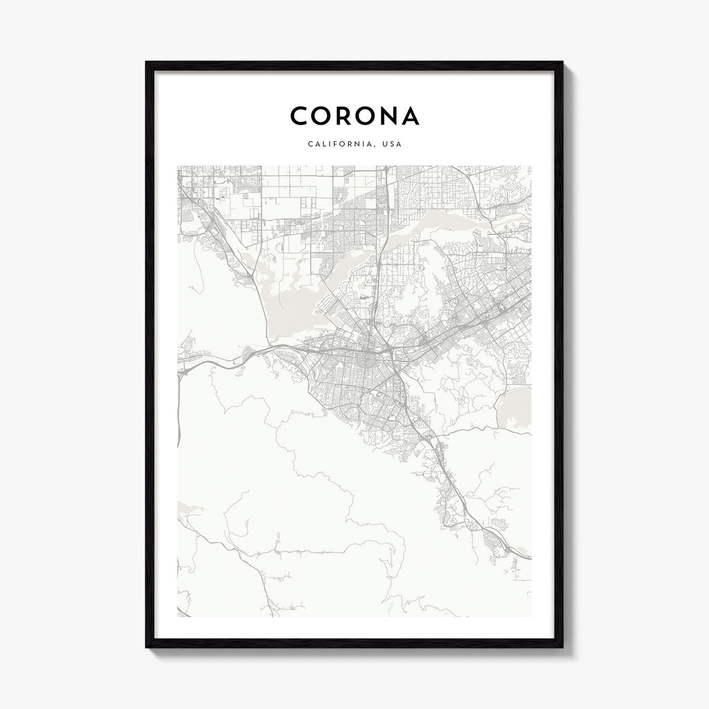 Corona Map Poster