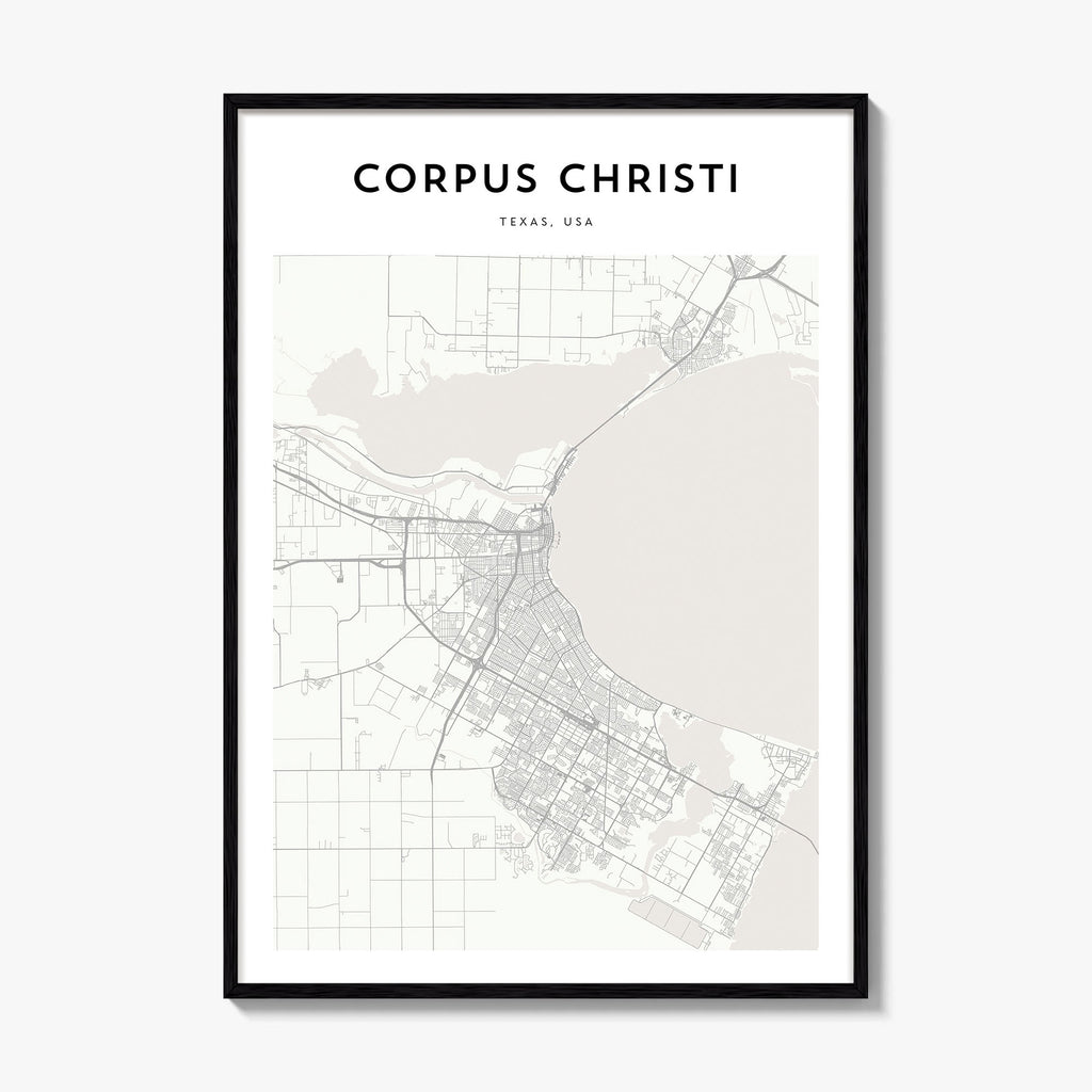 Corpus Christi Map Poster