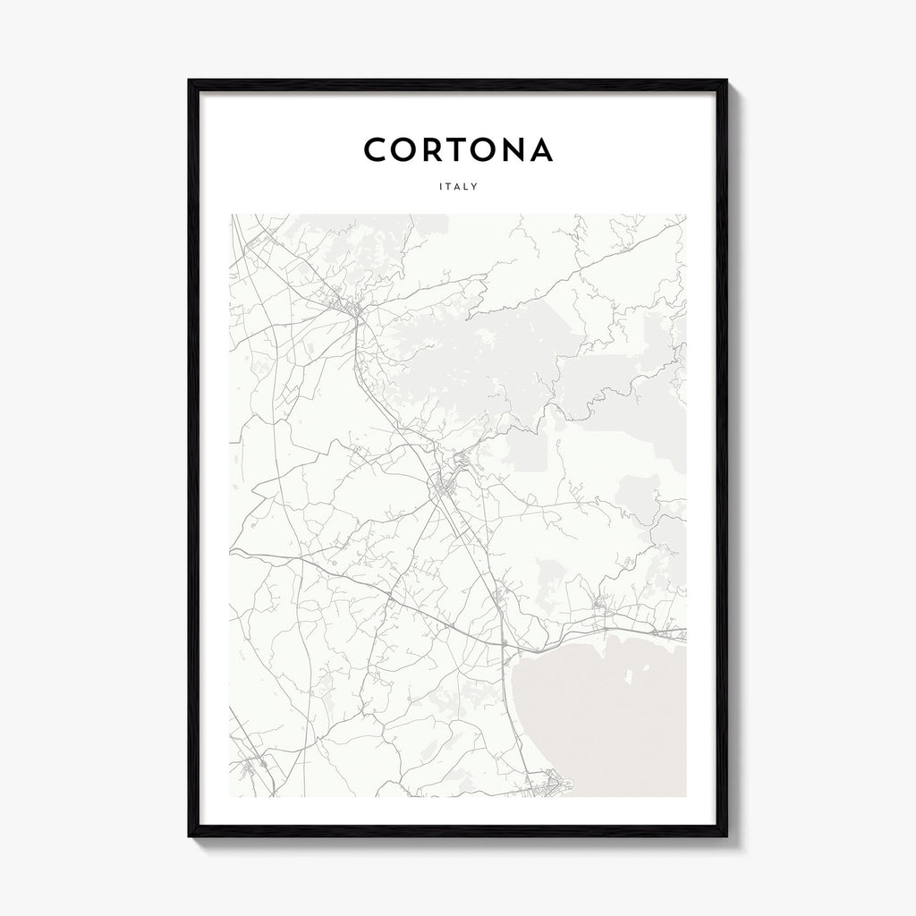 Cortona Map Poster