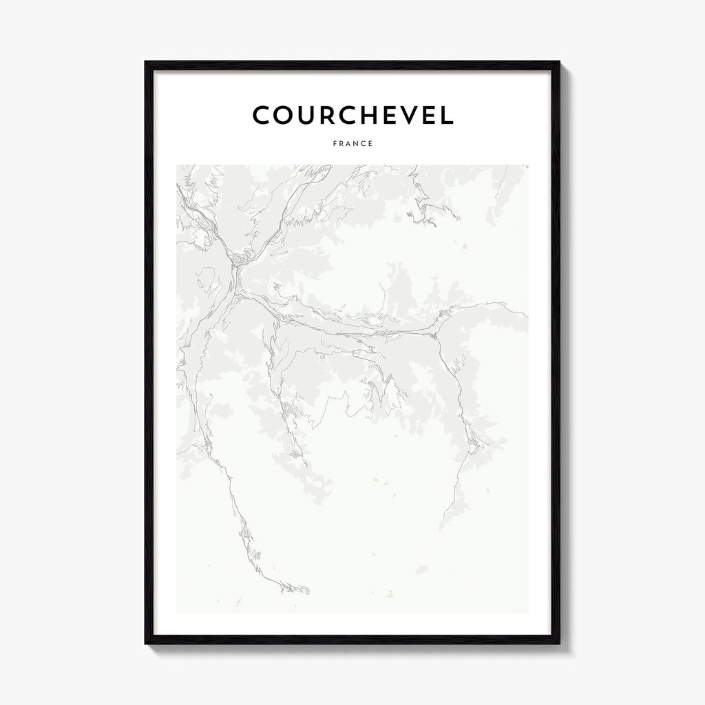 Courchevel Map Poster