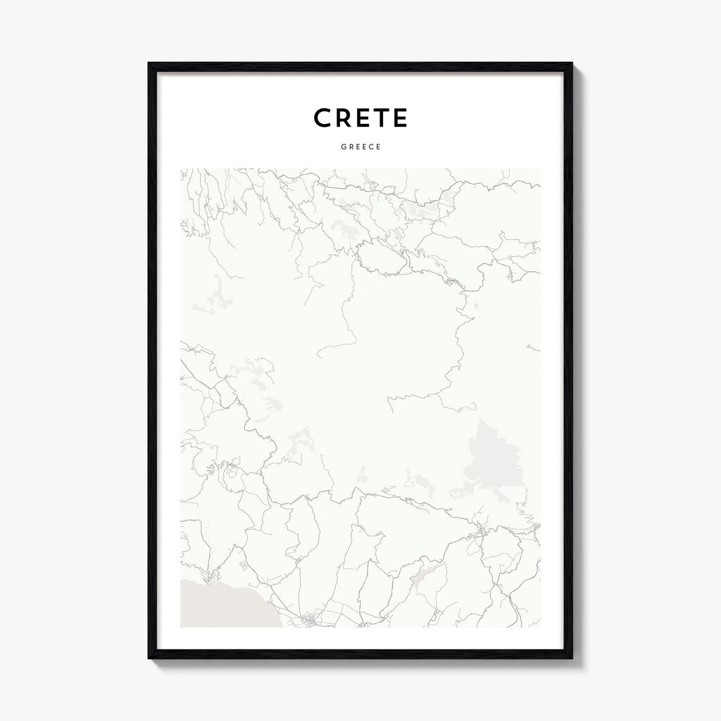 Crete Map Poster