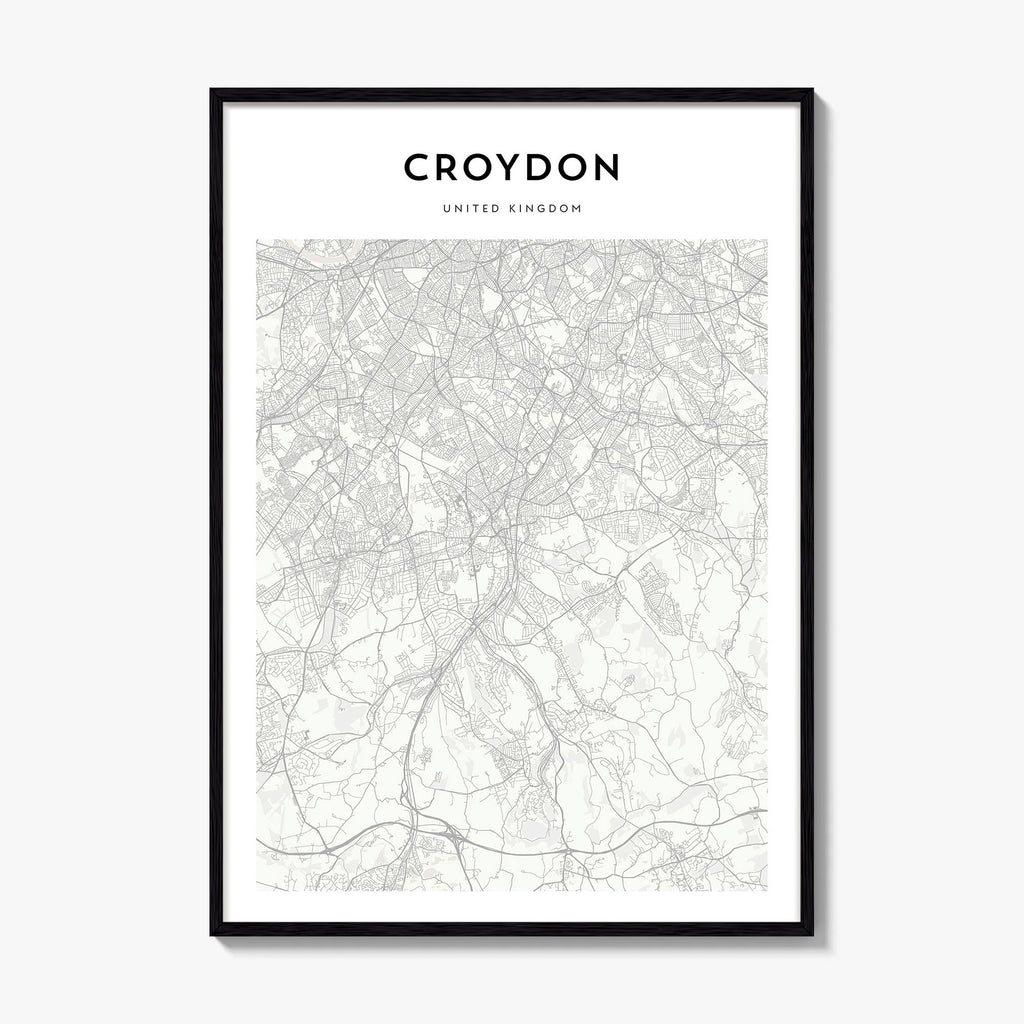 Croydon Map Poster