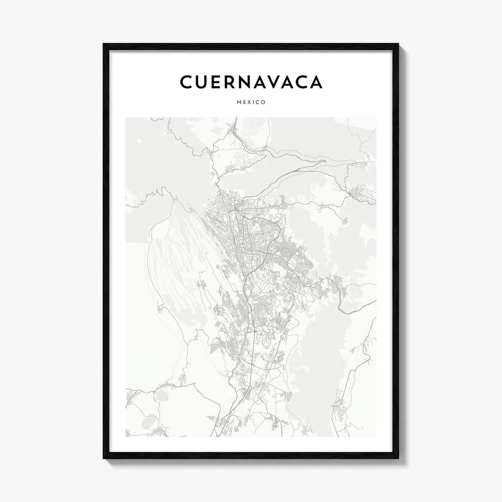 Cuernavaca Map Poster
