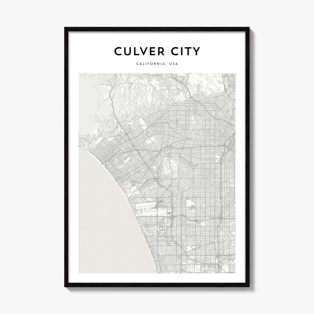 Culver City Map Poster