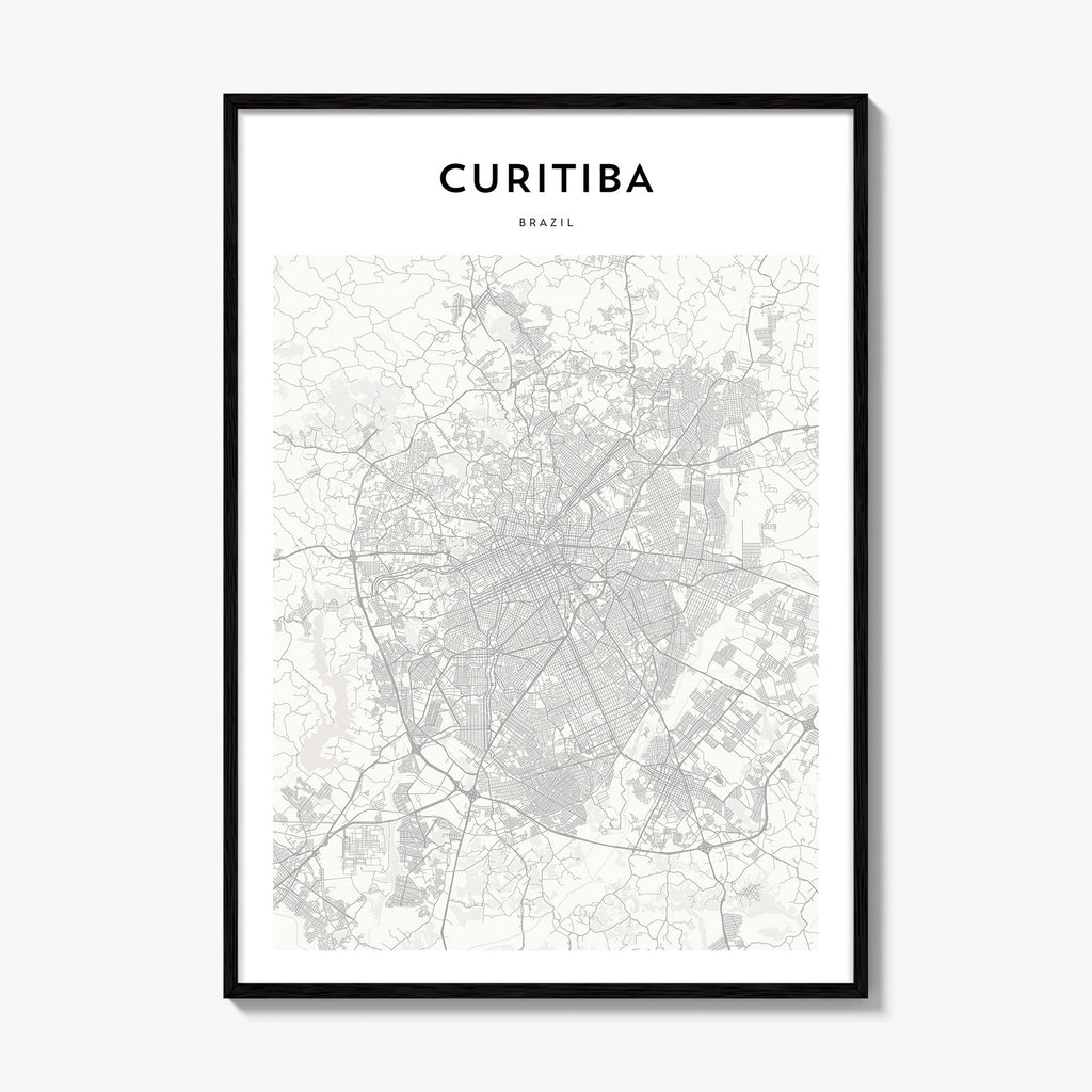 Curitiba Map Poster
