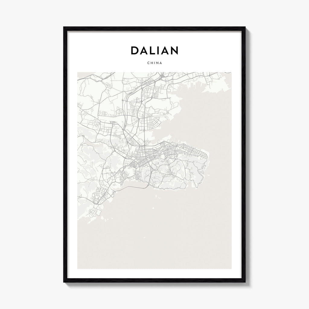 Dalian Map Poster