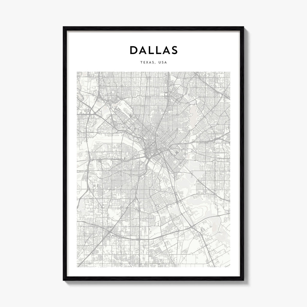 Dallas Map Poster