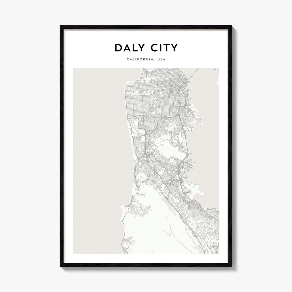 Daly City Map Poster