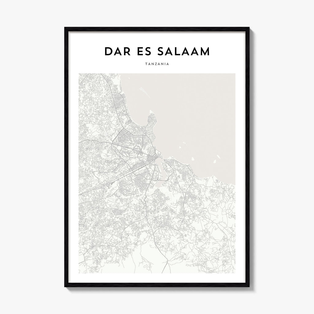 Dar Es Salaam Map Poster
