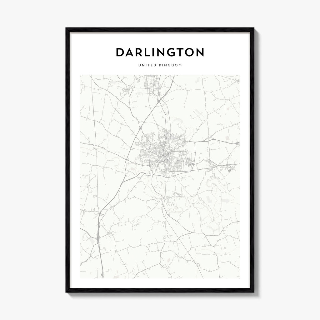 Darlington Map Poster