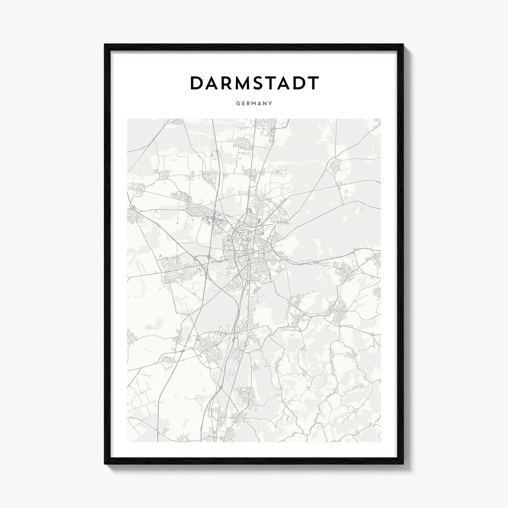 Darmstadt Map Poster