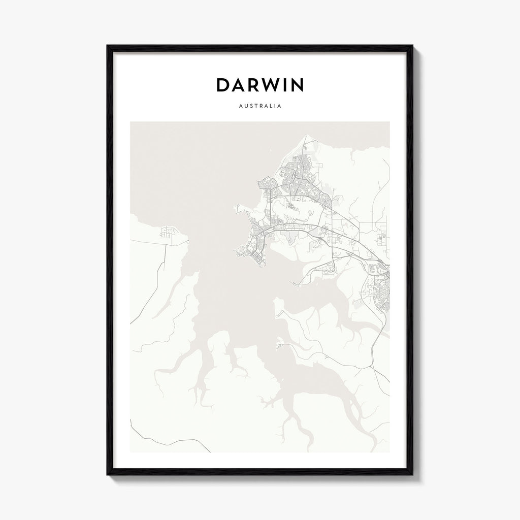 Darwin Map Poster