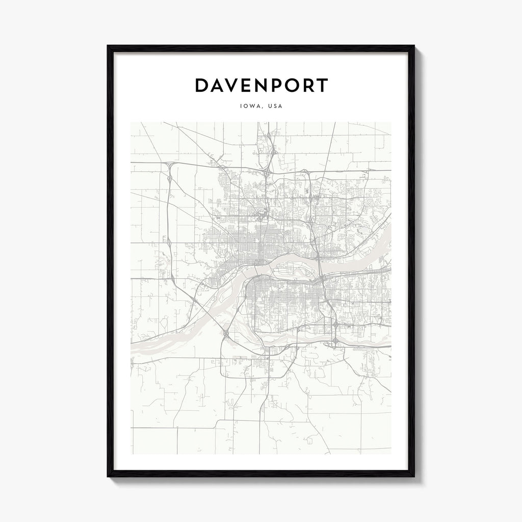 Davenport Map Poster