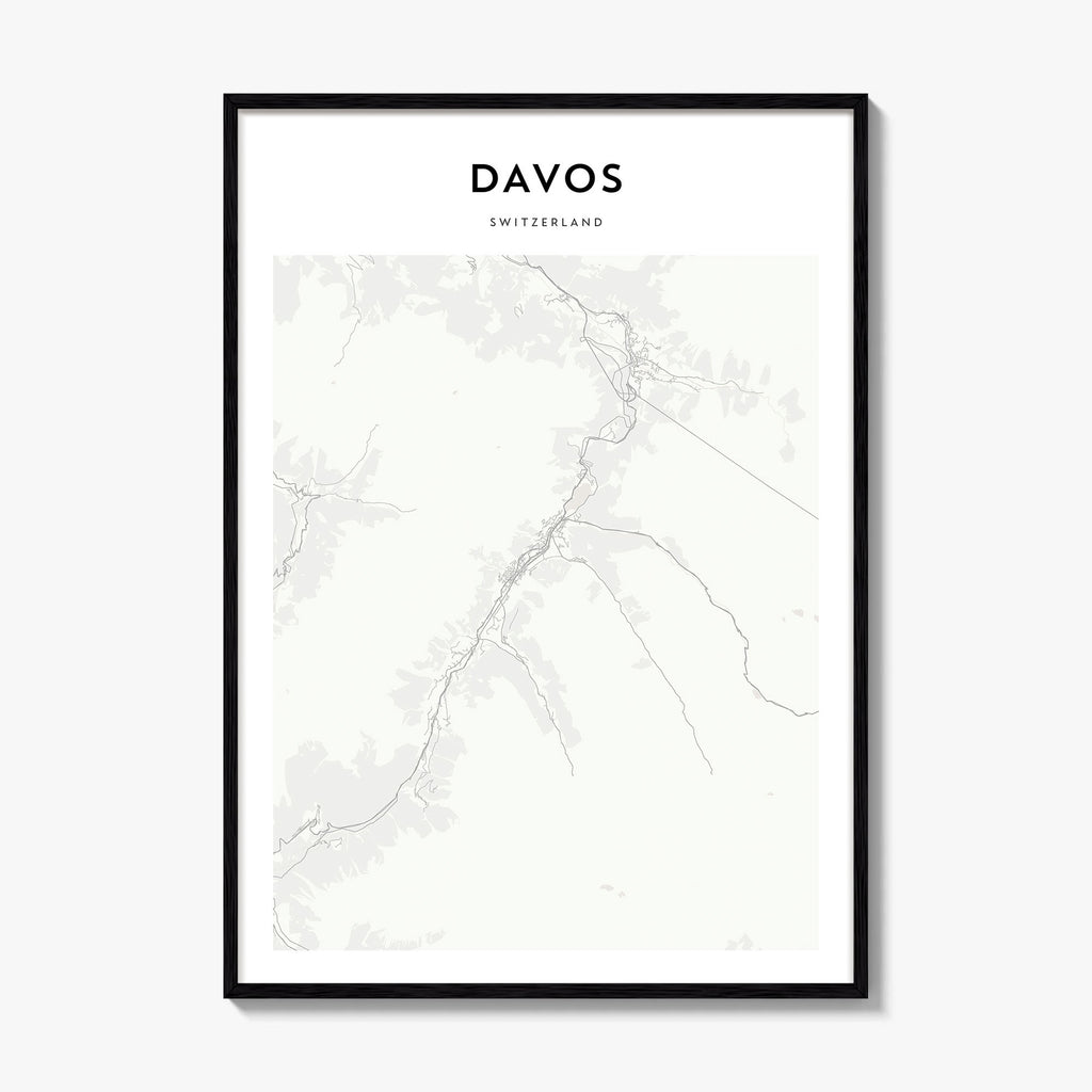 Davos Map Poster