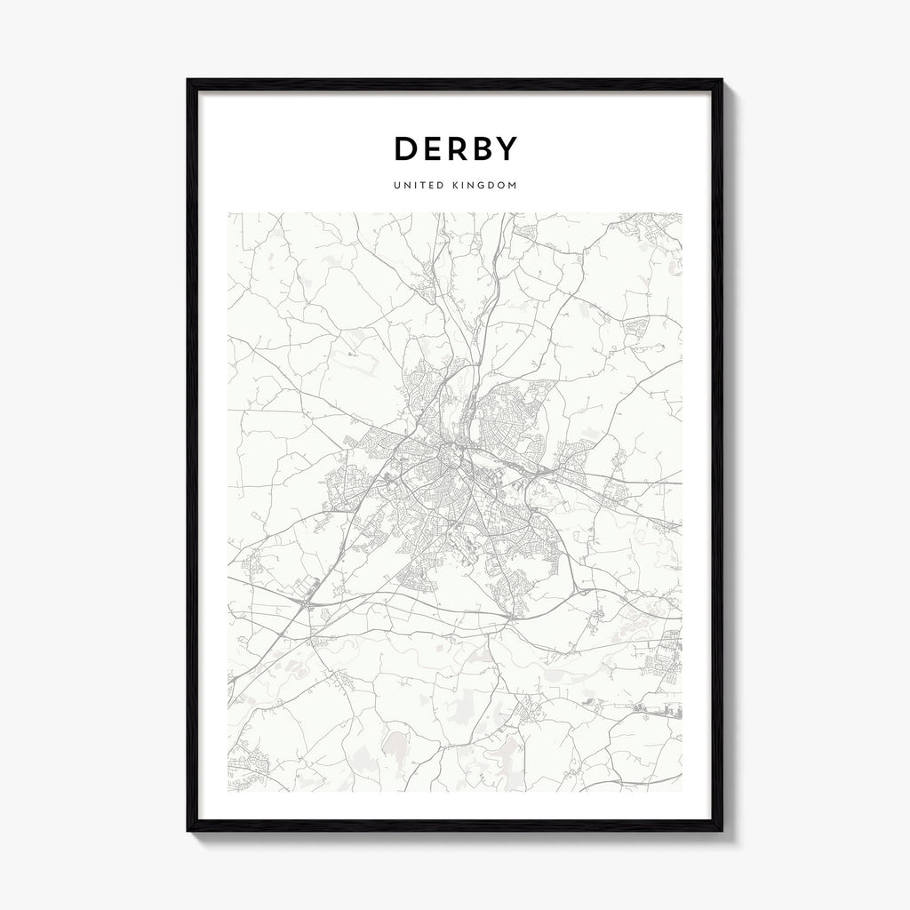 Derby Map Poster