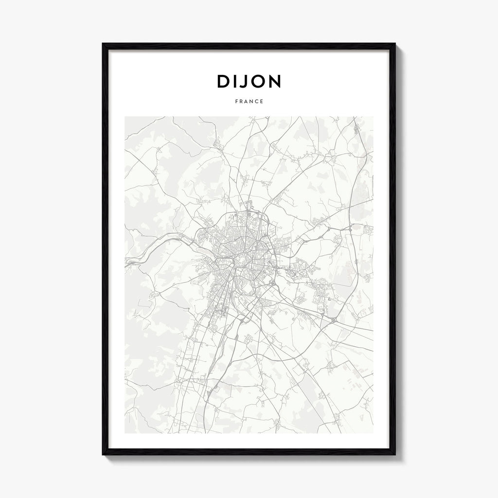 Dijon Map Poster