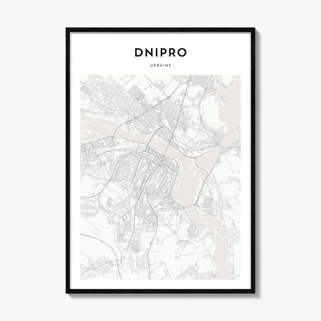 Dnipro Map Poster
