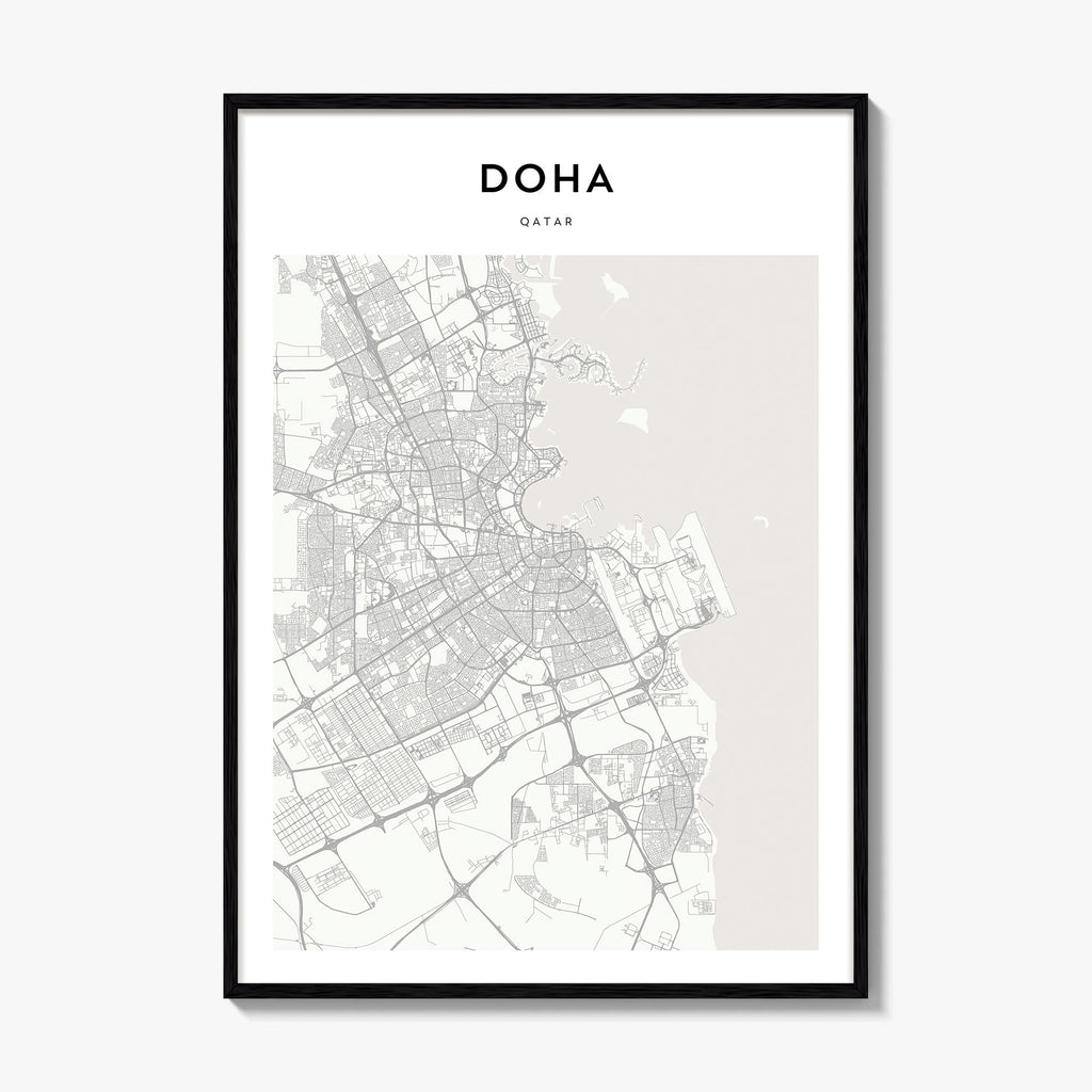 Doha Map Poster