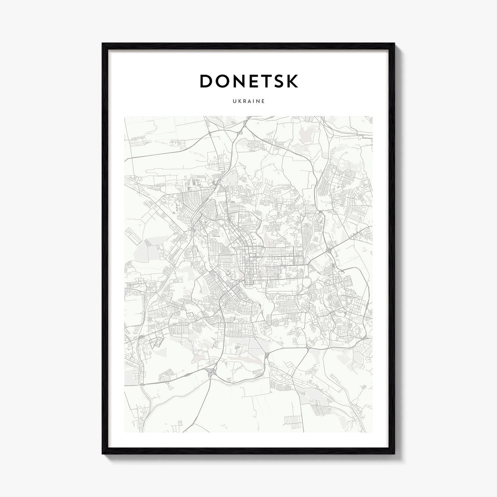 Donetsk Map Poster